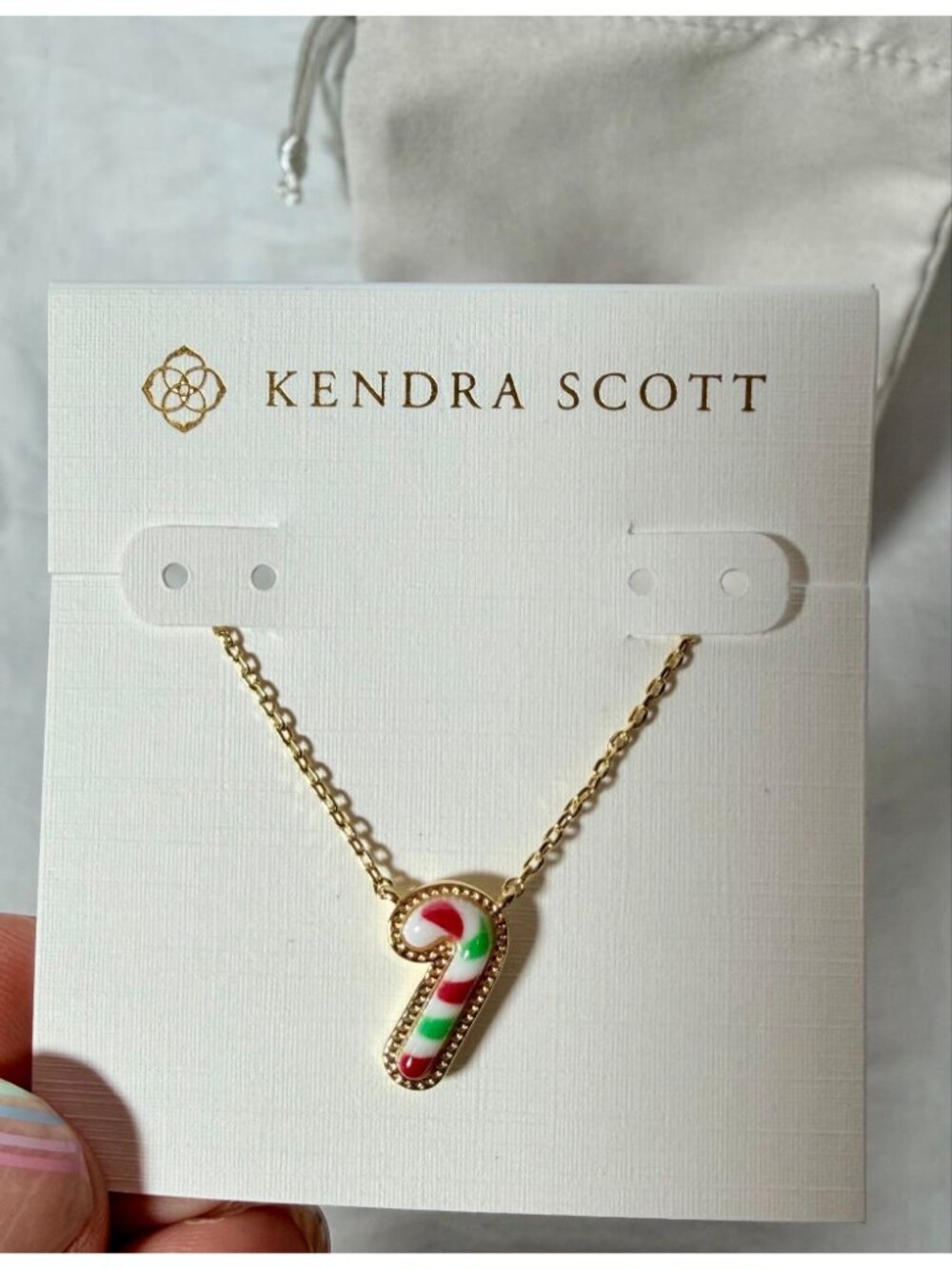 Kendra Scott Candy Cane Necklace